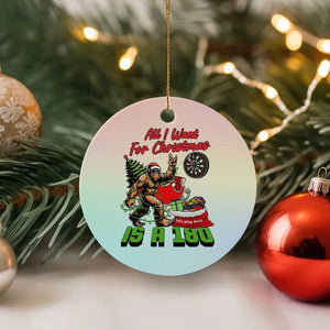 All I Want For Christmas Is A 180 Ceramic Ornament Bigfoot Lover Dartist Gift TS12 1pc Pastel Print Your Wear