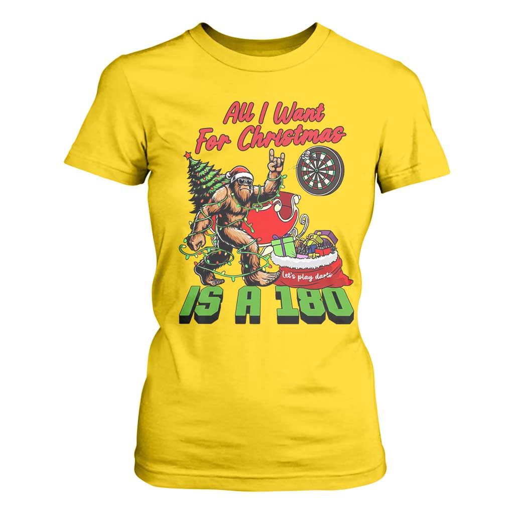 All I Want For Christmas Is A 180 T Shirt For Women Bigfoot Lover Dartist Gift TS12 Daisy Print Your Wear