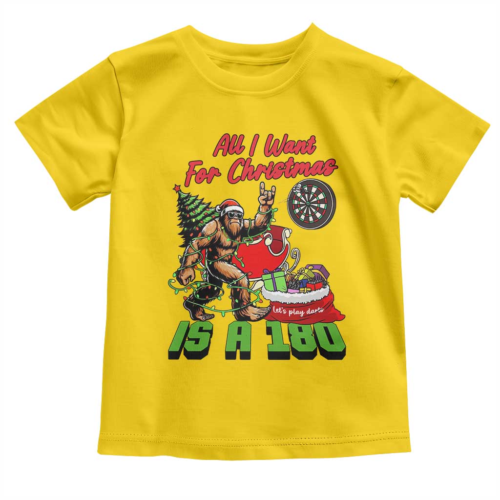 All I Want For Christmas Is A 180 Toddler T Shirt Bigfoot Lover Dartist Gift TS12 Daisy Print Your Wear