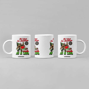 All I Want For Christmas Is A 180 Coffee Mug Bigfoot Lover Dartist Gift TS12 Print Your Wear