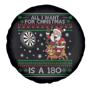 All I Want For Christmas Is A 180 Spare Tire Cover Santa Dart Player Xmas Gift TS12 Print Your Wear