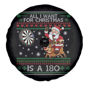 All I Want For Christmas Is A 180 Spare Tire Cover Santa Dart Player Xmas Gift TS12 Print Your Wear