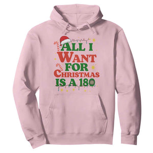 Funny Dart Player Hoodie All I Want For Christmas Is A 180 TS12 Light Pink Print Your Wear