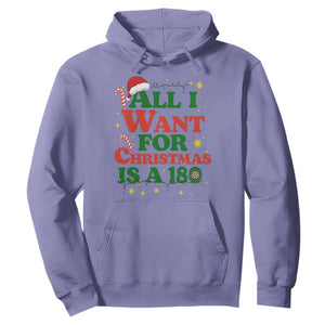 Funny Dart Player Hoodie All I Want For Christmas Is A 180 TS12 Violet Print Your Wear