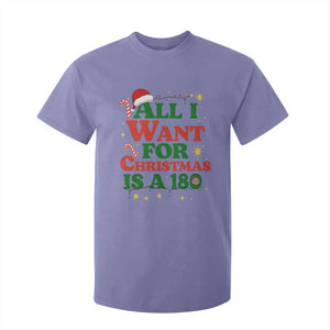Funny Dart Player T Shirt For Kid All I Want For Christmas Is A 180 TS12 Violet Print Your Wear