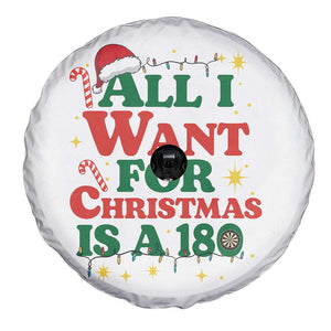 Funny Dart Player Spare Tire Cover All I Want For Christmas Is A 180 TS12 Print Your Wear