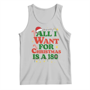 Funny Dart Player Tank Top All I Want For Christmas Is A 180 TS12 Ash Print Your Wear