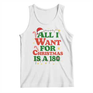 Funny Dart Player Tank Top All I Want For Christmas Is A 180 TS12 White Print Your Wear