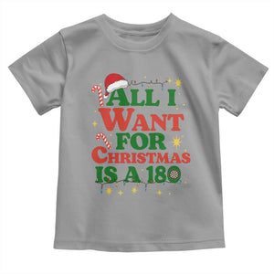 Funny Dart Player Toddler T Shirt All I Want For Christmas Is A 180 TS12 Sport Gray Print Your Wear
