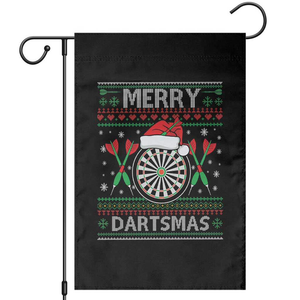 Christmas Dart Player Gift Garden Flag Merry Dartsmas TS12 Black Print Your Wear