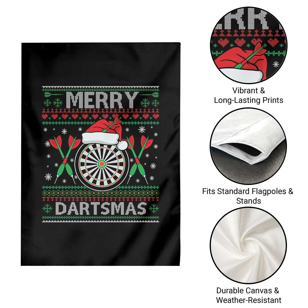 Christmas Dart Player Gift Garden Flag Merry Dartsmas TS12 Print Your Wear