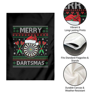 Christmas Dart Player Gift Garden Flag Merry Dartsmas TS12 Print Your Wear