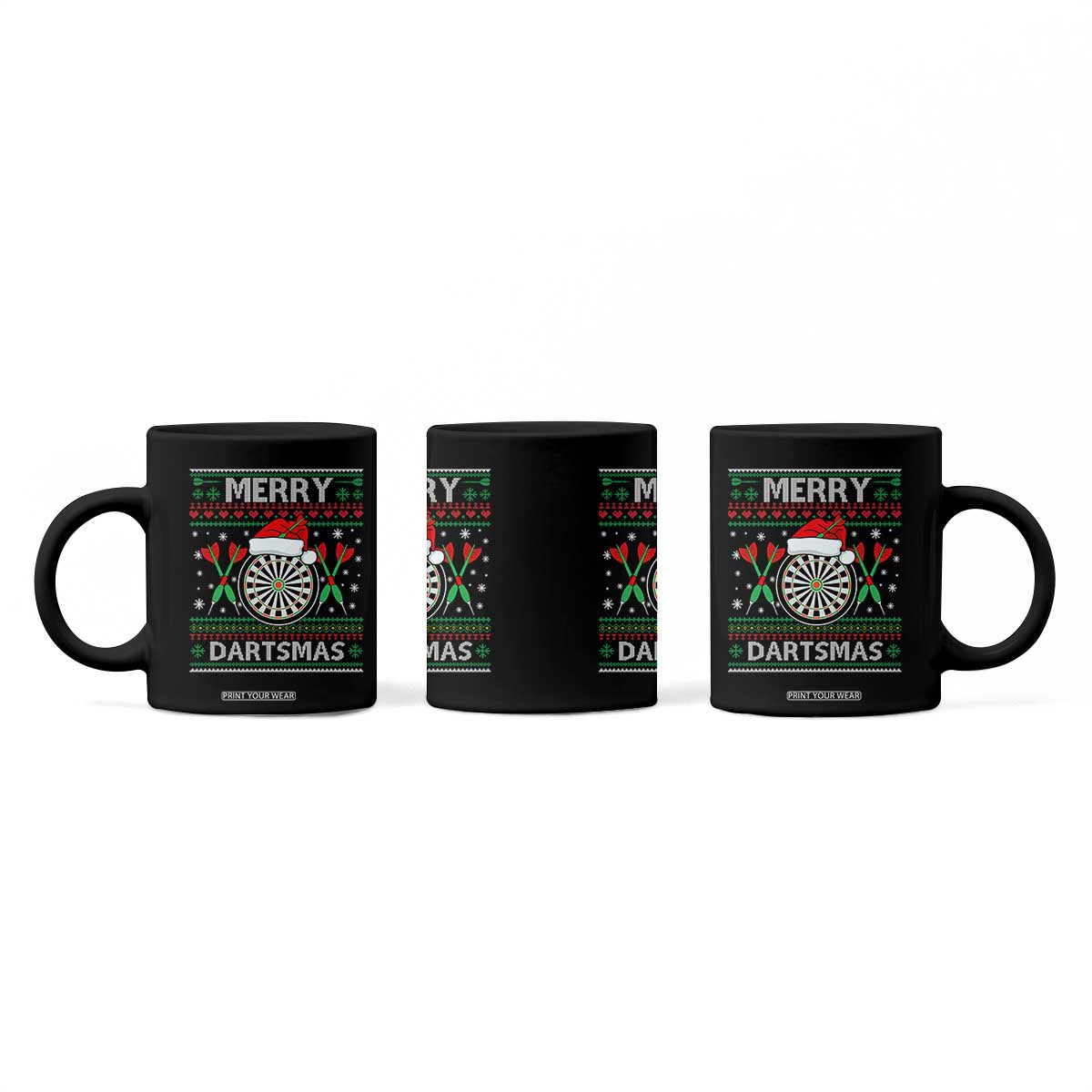 Christmas Dart Player Gift Coffee Mug Merry Dartsmas TS12 Print Your Wear