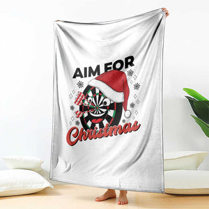 Funny Dart Player Aim For Christmas Throw Blanket Gift For Dartist TS12 Print Your Wear