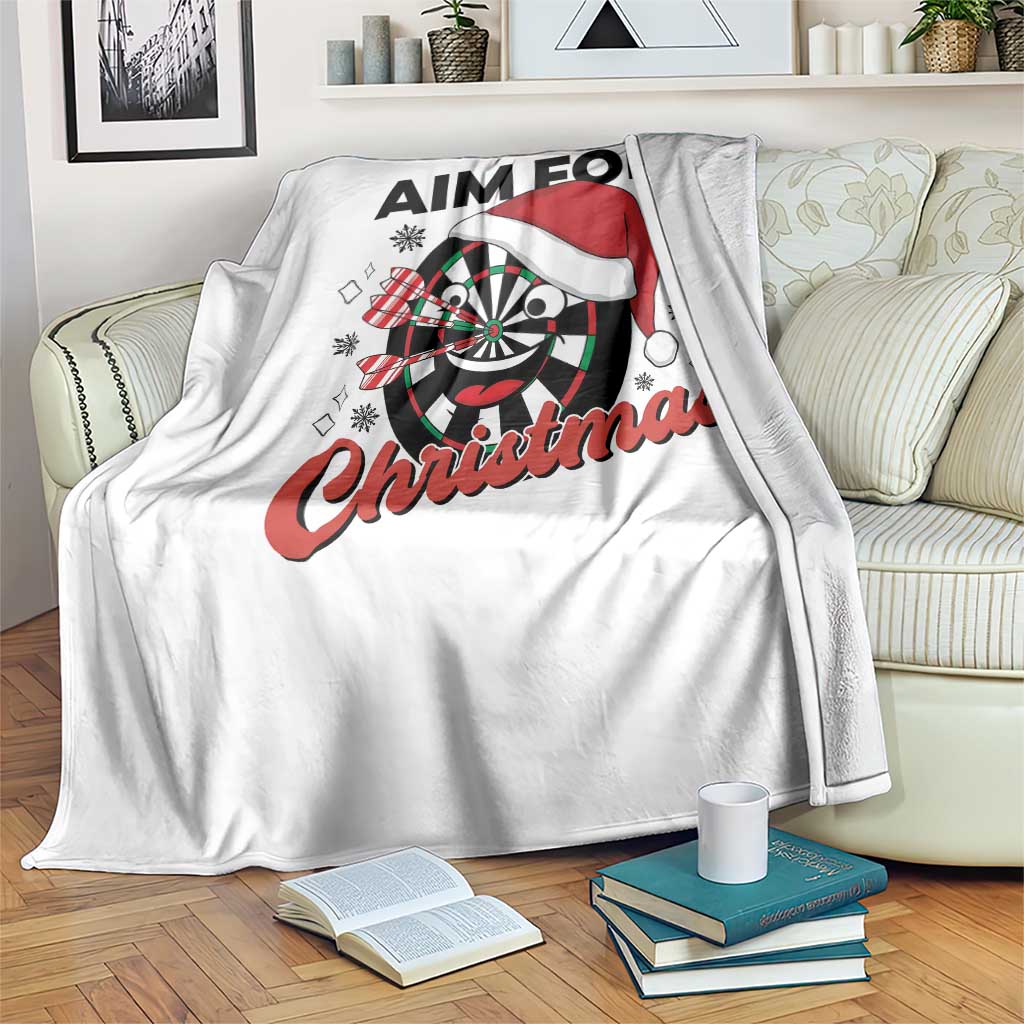Funny Dart Player Aim For Christmas Throw Blanket Gift For Dartist TS12 Print Your Wear