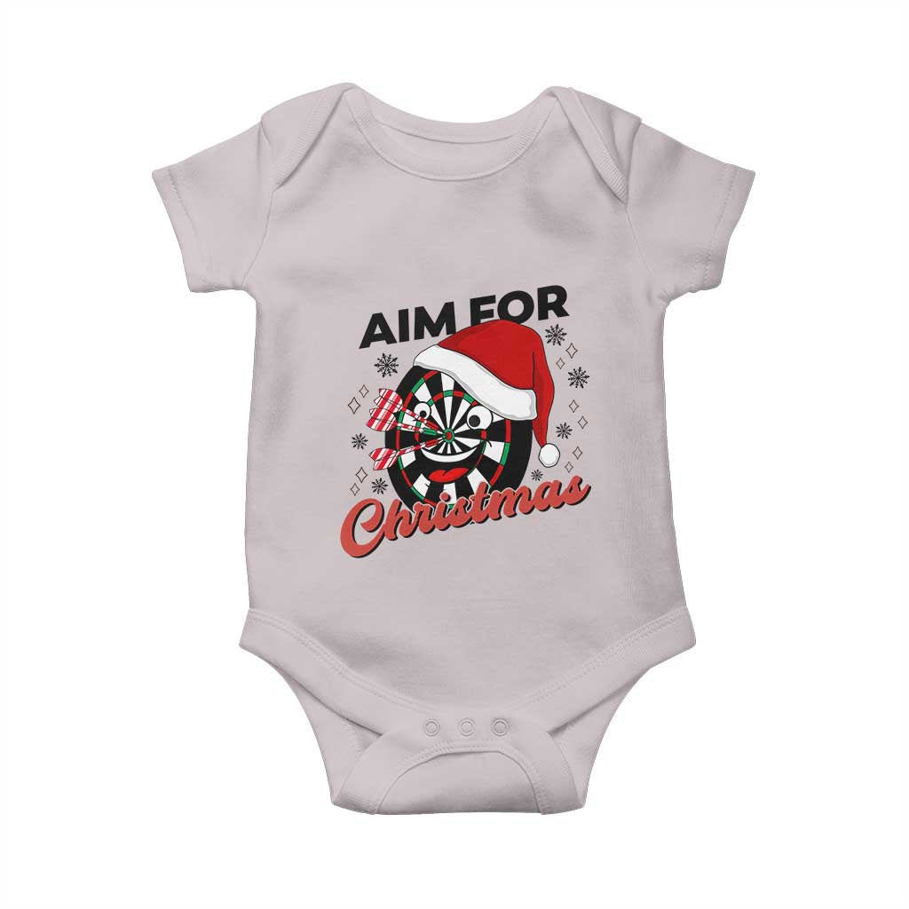 Funny Dart Player Aim For Christmas Baby Onesie Gift For Dartist TS12 Ice Gray Print Your Wear