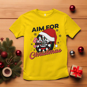 Funny Dart Player Aim For Christmas T Shirt Gift For Dartist TS12 Daisy Print Your Wear