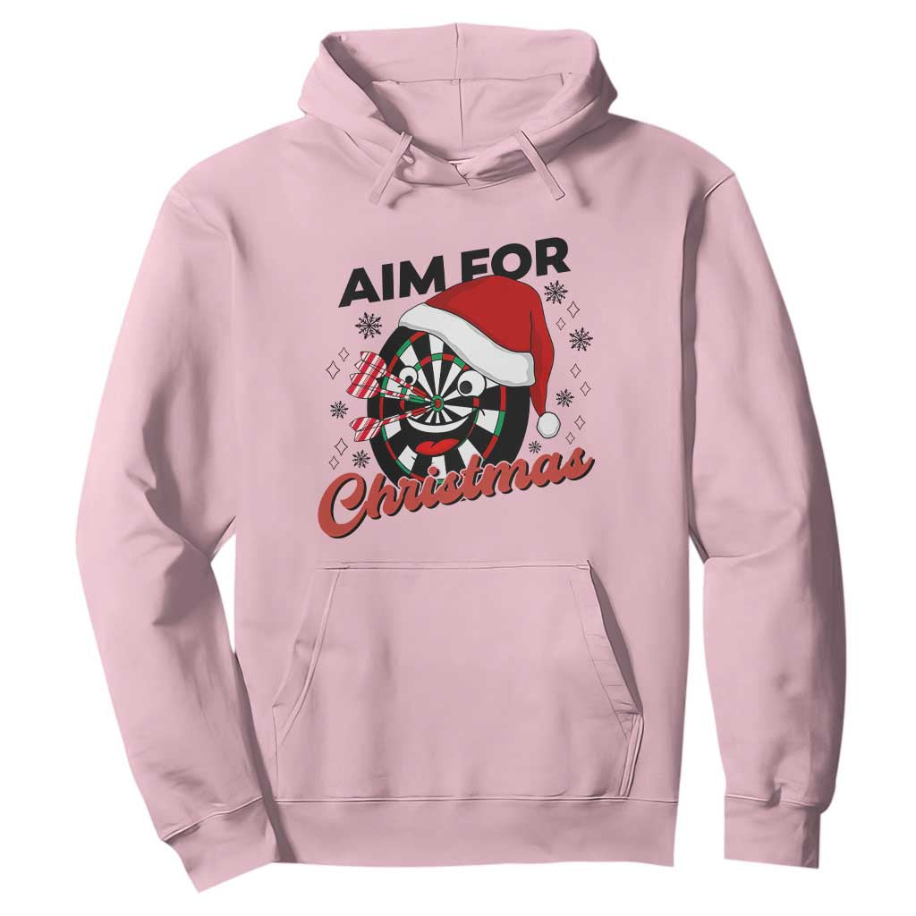 Funny Dart Player Aim For Christmas Hoodie Gift For Dartist TS12 Light Pink Print Your Wear