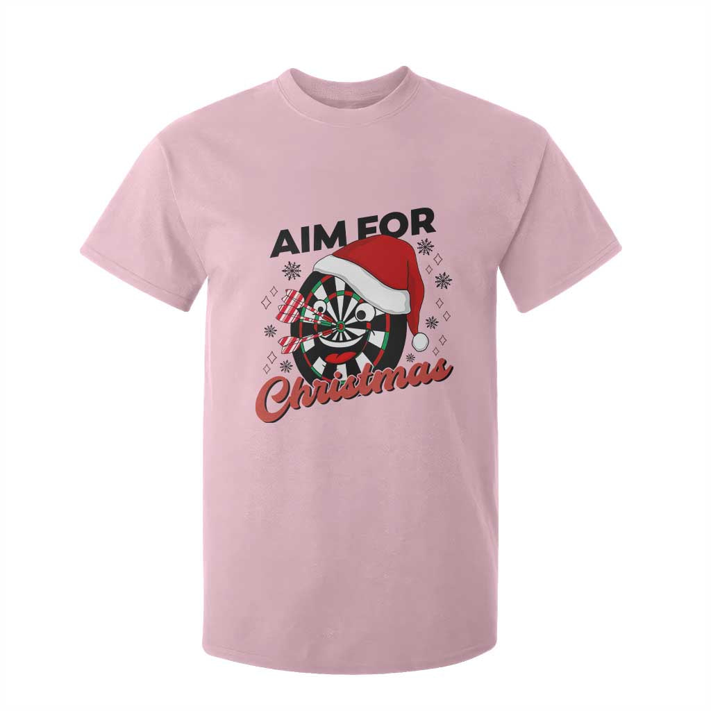 Funny Dart Player Aim For Christmas T Shirt For Kid Gift For Dartist TS12 Light Pink Print Your Wear