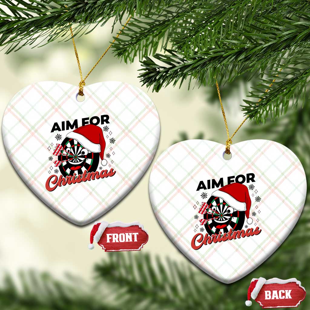 Funny Dart Player Aim For Christmas Ceramic Ornament Gift For Dartist TS12 Print Your Wear