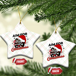 Funny Dart Player Aim For Christmas Ceramic Ornament Gift For Dartist TS12 Print Your Wear