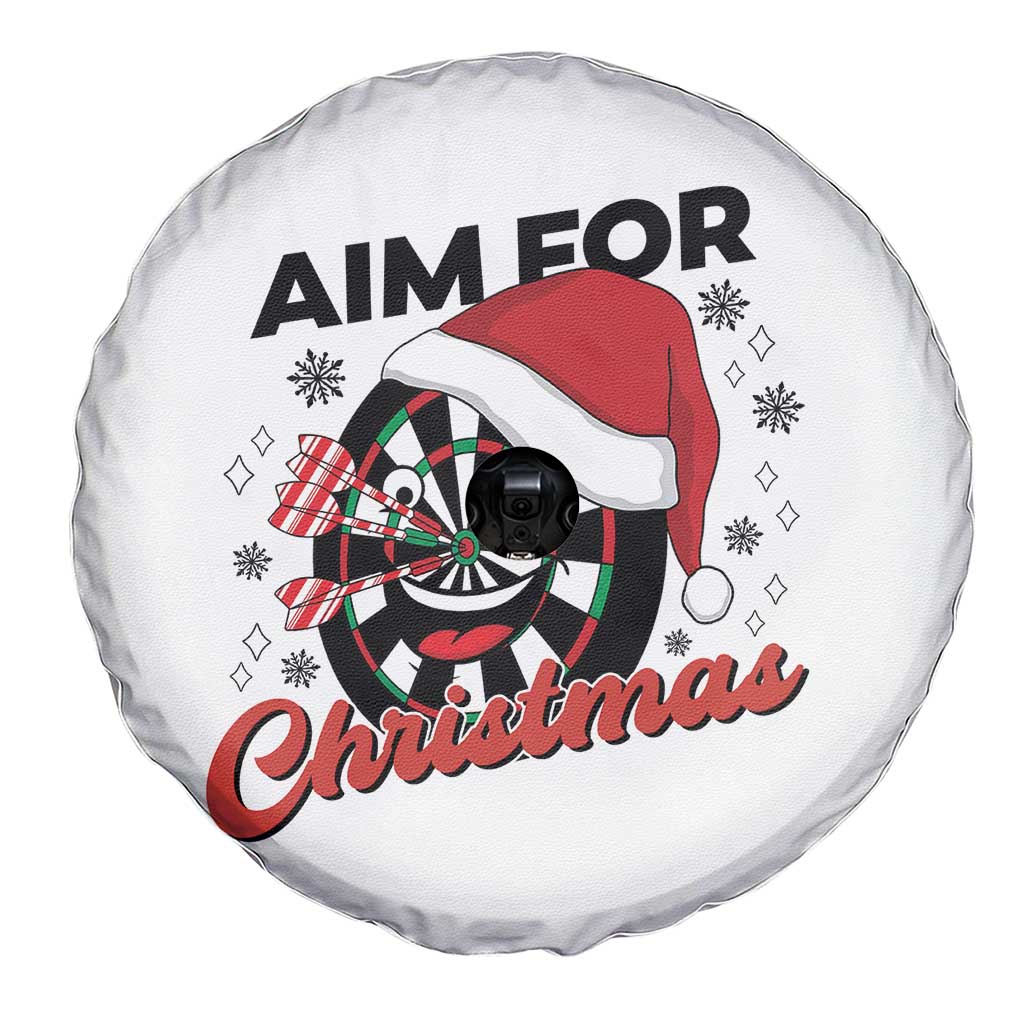 Funny Dart Player Aim For Christmas Spare Tire Cover Gift For Dartist TS12 Print Your Wear