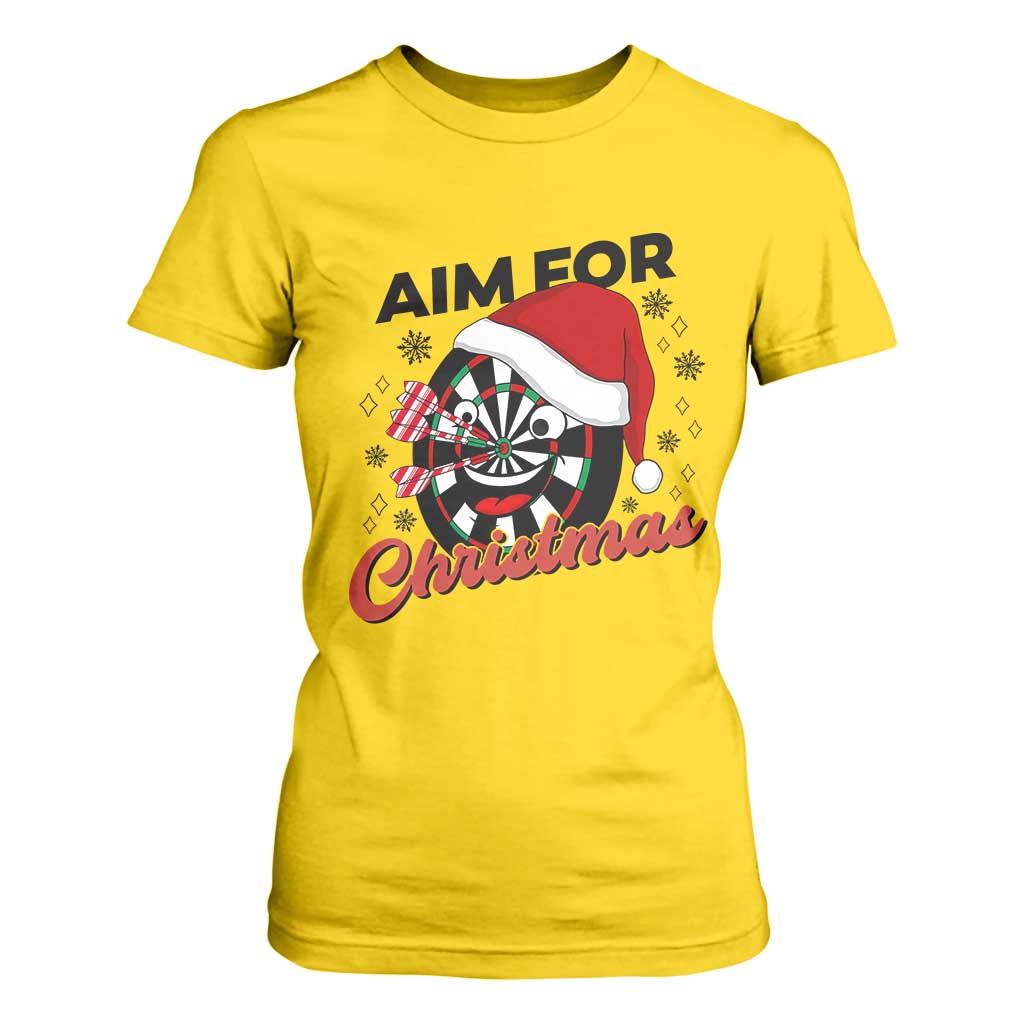 Funny Dart Player Aim For Christmas T Shirt For Women Gift For Dartist TS12 Daisy Print Your Wear
