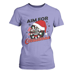 Funny Dart Player Aim For Christmas T Shirt For Women Gift For Dartist TS12 Violet Print Your Wear