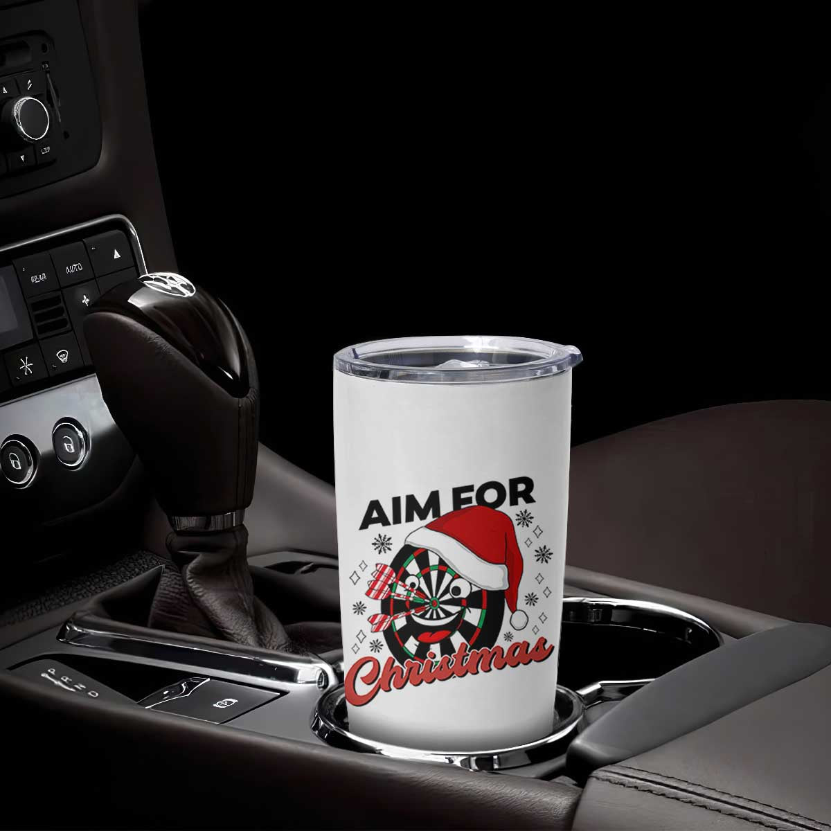 Funny Dart Player Aim For Christmas Tumbler Cup Gift For Dartist TS12 Print Your Wear