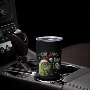 Funny Cat Throwing Dart Ho Ho Ho Tumbler Cup Christmas Gift For Dart Player TS12 Print Your Wear