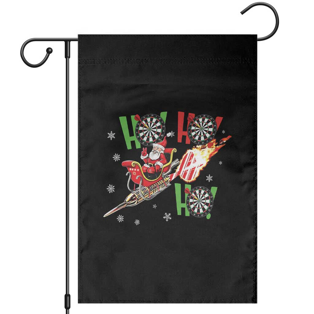 Christmas Dart Game Garden Flag Funny Ho Ho Ho Dart Player Holiday Gift TS12 Black Print Your Wear