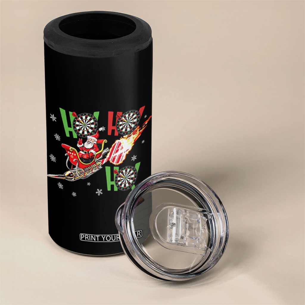 Christmas Dart Game 4 in 1 Can Cooler Tumbler Funny Ho Ho Ho Dart Player Holiday Gift TS12 Print Your Wear