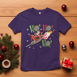 Christmas Dart Game T Shirt Funny Ho Ho Ho Dart Player Holiday Gift TS12 Purple Print Your Wear