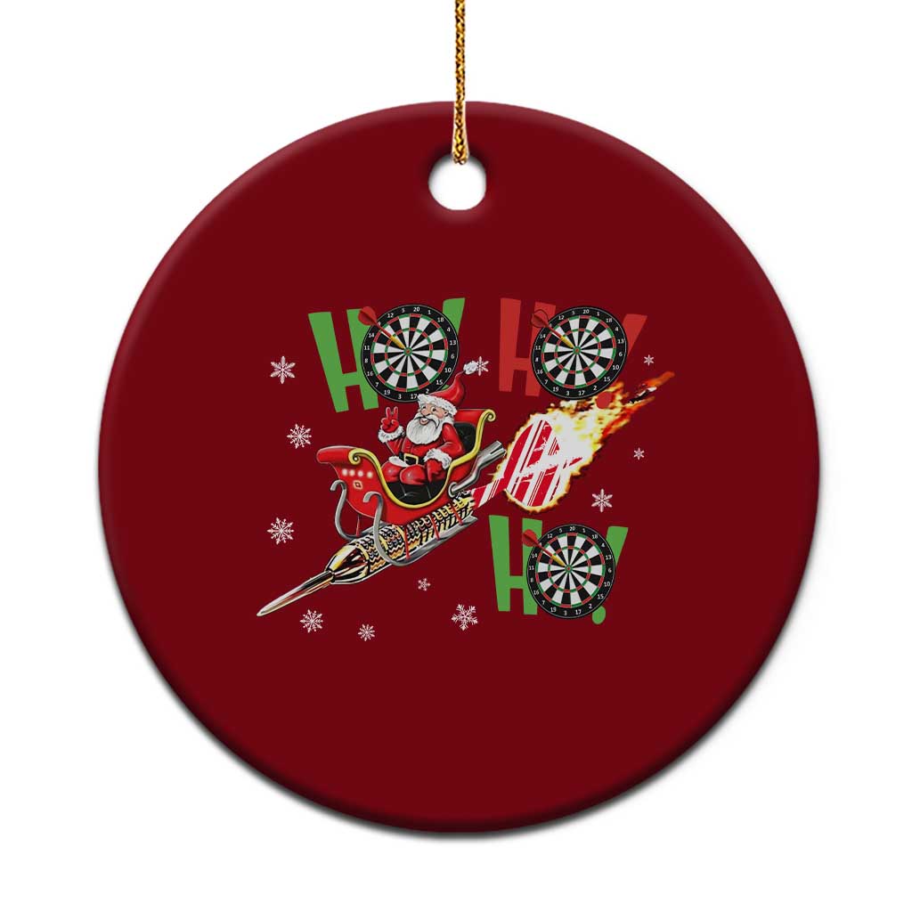 Christmas Dart Game Ceramic Ornament Funny Ho Ho Ho Dart Player Holiday Gift TS12 1pc Red Print Your Wear