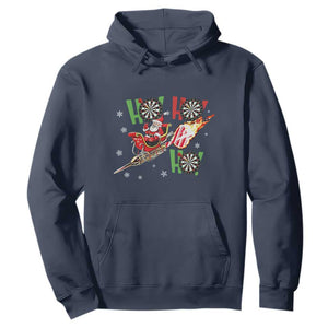 Christmas Dart Game Hoodie Funny Ho Ho Ho Dart Player Holiday Gift TS12 Navy Print Your Wear