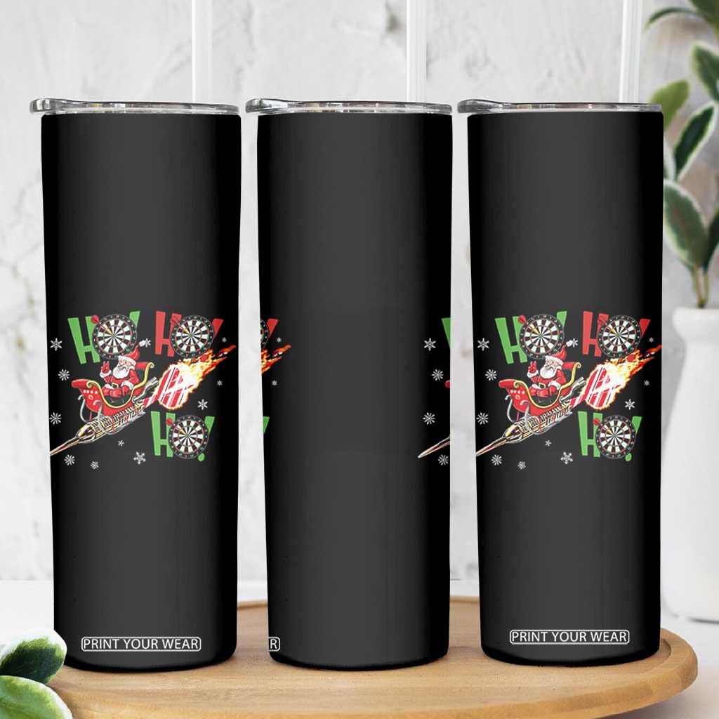 Christmas Dart Game Skinny Tumbler Funny Ho Ho Ho Dart Player Holiday Gift TS12 Print Your Wear