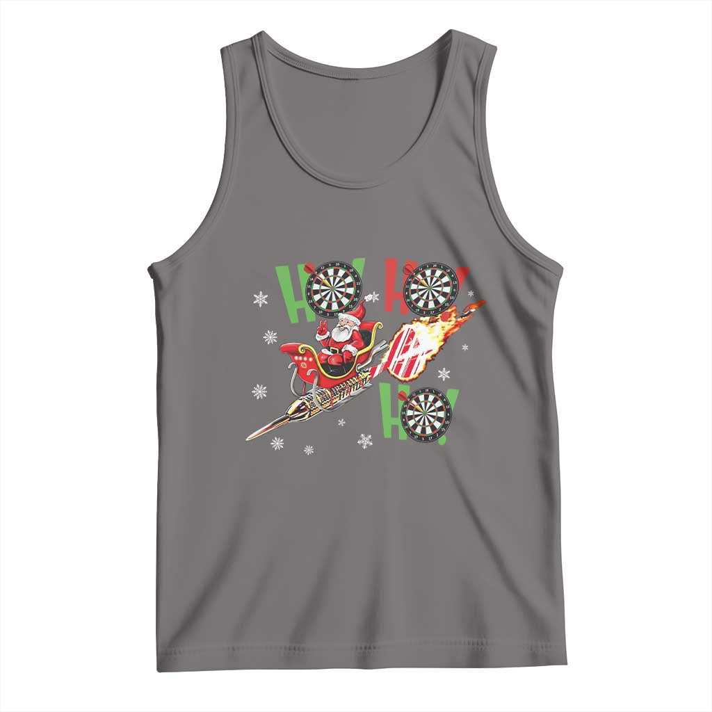 Christmas Dart Game Tank Top Funny Ho Ho Ho Dart Player Holiday Gift TS12 Deep Heather Print Your Wear