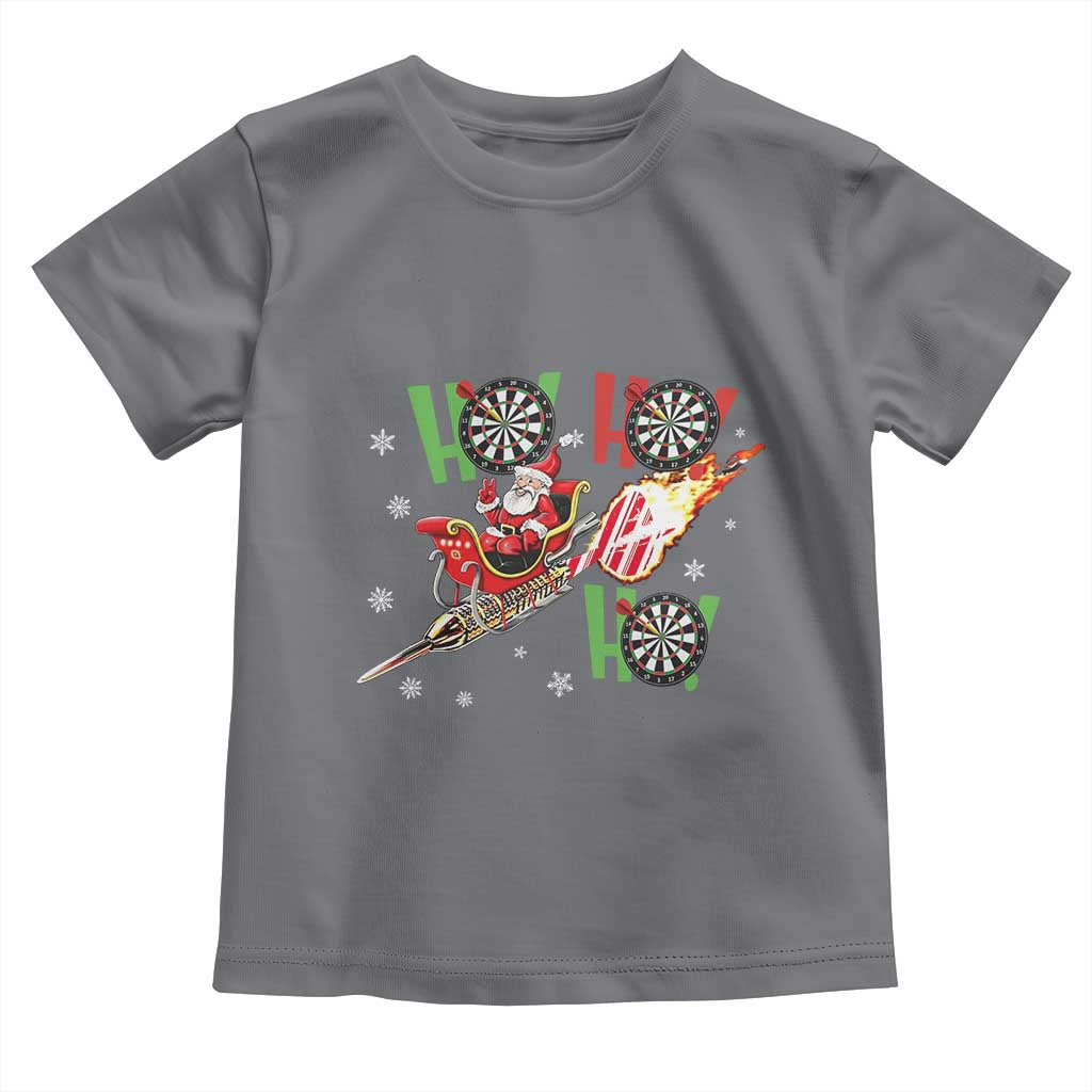 Christmas Dart Game Toddler T Shirt Funny Ho Ho Ho Dart Player Holiday Gift TS12 Charcoal Print Your Wear