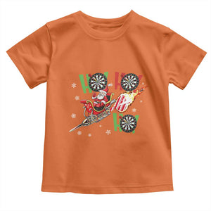 Christmas Dart Game Toddler T Shirt Funny Ho Ho Ho Dart Player Holiday Gift TS12 Orange Print Your Wear