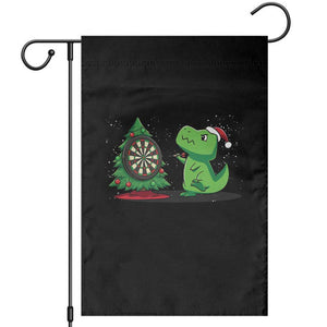 Christmas Dinosaur Dart Player Garden Flag Funny Dino Lover TS12 Black Print Your Wear