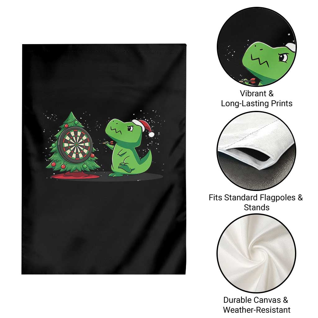 Christmas Dinosaur Dart Player Garden Flag Funny Dino Lover TS12 Print Your Wear