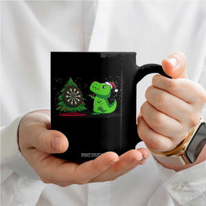 Christmas Dinosaur Dart Player Coffee Mug Funny Dino Lover TS12 Print Your Wear