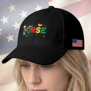 Proud Black Nurse Baseball Cap Black History Month Gift TS12 Print Your Wear