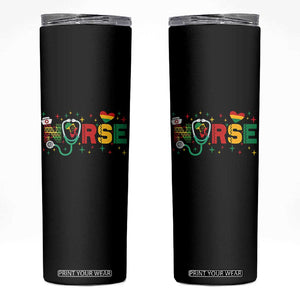 Proud Black Nurse Skinny Tumbler Black History Month Gift TS12 Black Print Your Wear