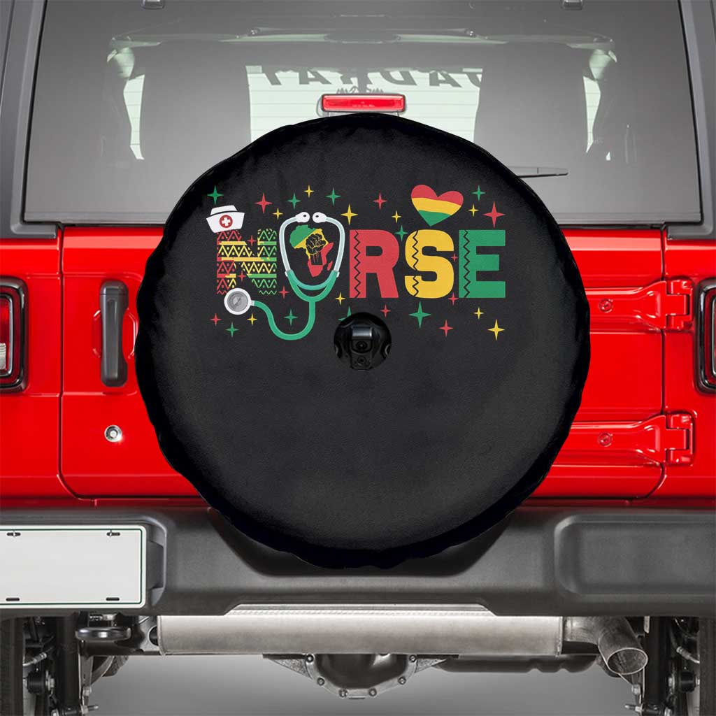 Proud Black Nurse Spare Tire Cover Black History Month Gift TS12 Black Print Your Wear