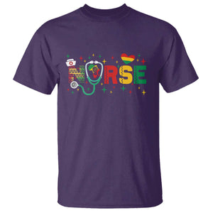 Proud Black Nurse T Shirt Black History Month Gift TS12 Purple Print Your Wear