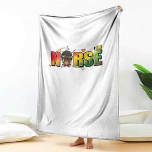 Proud Black Nurse Throw Blanket Black History Month Healthcare Gift TS12 Print Your Wear