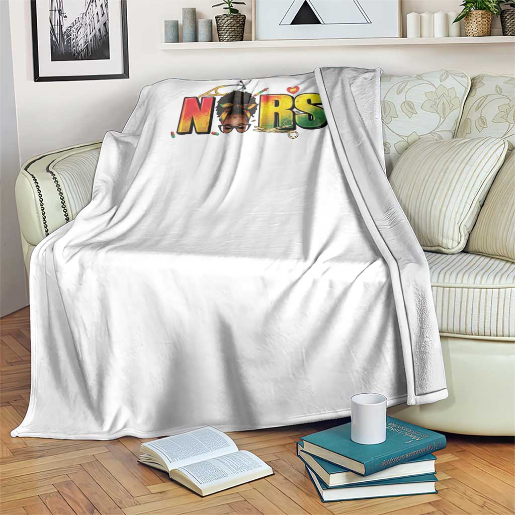 Proud Black Nurse Throw Blanket Black History Month Healthcare Gift TS12 Print Your Wear