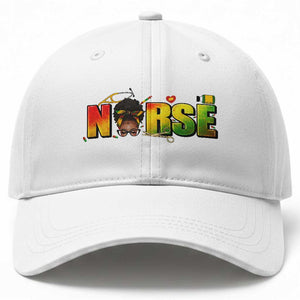 Proud Black Nurse Baseball Cap Black History Month Healthcare Gift TS12 Print Your Wear