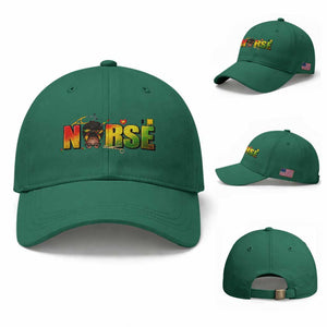 Proud Black Nurse Baseball Cap Black History Month Healthcare Gift TS12 Baseball Cap Universal Fit Irish Green Print Your Wear